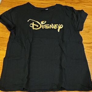 Disney Black and Gold Short Sleeve Tee